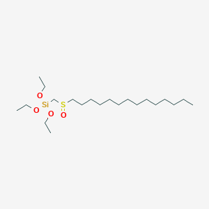 Triethoxy[(tetradecane-1-sulfinyl)methyl]silane