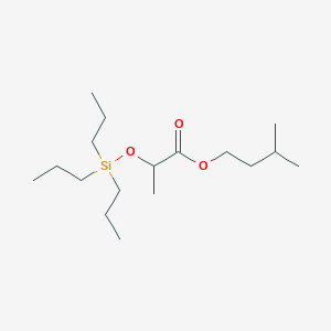 3-Methylbutyl 2-[(tripropylsilyl)oxy]propanoate