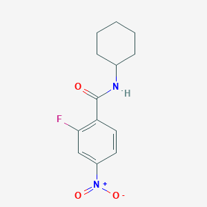 molecular formula C13H15FN2O3 B1453588 N-cyclohexyl-2-fluoro-4-nitrobenzamide CAS No. 1378454-77-3