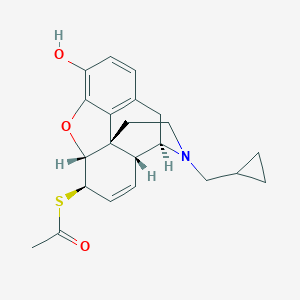 B145359 (5alpha,6beta)-6-(Acetylthio)-17-(cyclopropylmethyl)-7,8-didehydro-4,5-epoxymorphinan-3-ol CAS No. 129224-33-5