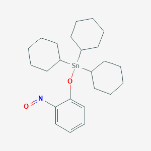 Tricyclohexyl(2-nitrosophenoxy)stannane