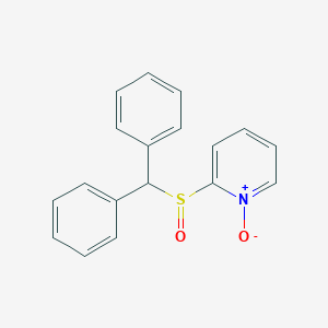 2-(Diphenylmethanesulfinyl)-1-oxo-1lambda~5~-pyridine