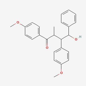 4-Hydroxy-1,3-bis(4-methoxyphenyl)-2-methyl-4-phenylbutan-1-one