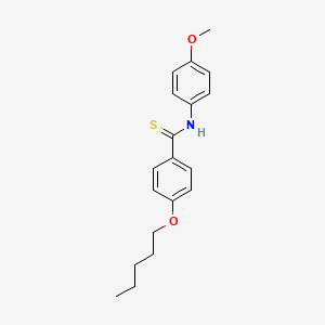 N-(4-Methoxyphenyl)-4-(pentyloxy)benzene-1-carbothioamide