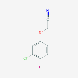 molecular formula C8H5ClFNO B1453594 2-(3-Chloro-4-fluorophenoxy)acetonitrile CAS No. 1341652-79-6