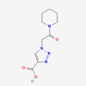 1-(2-oxo-2-(piperidin-1-yl)ethyl)-1H-1,2,3-triazole-4-carboxylic acid