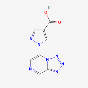 1-{[1,2,3,4]tetrazolo[1,5-a]pyrazin-5-yl}-1H-pyrazole-4-carboxylic acid