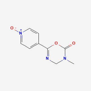 3-Methyl-6-(1-oxo-1lambda~5~-pyridin-4-yl)-3,4-dihydro-2H-1,3,5-oxadiazin-2-one