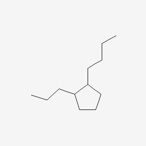 Cyclopentane, 1-butyl-2-propyl-