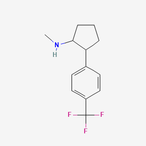 N-methyl-2-[4-(trifluoromethyl)phenyl]cyclopentan-1-amine