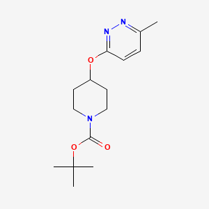 molecular formula C15H23N3O3 B1453605 tert-ブチル 4-((6-メチルピリダジン-3-イル)オキシ)ピペリジン-1-カルボキシレート CAS No. 1261235-16-8