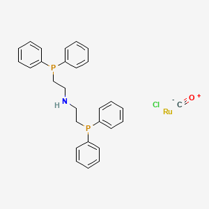 molecular formula C29H29ClNOP2Ru B1453606 carbon monoxide;chlororuthenium;2-diphenylphosphanyl-N-(2-diphenylphosphanylethyl)ethanamine CAS No. 1295649-40-9