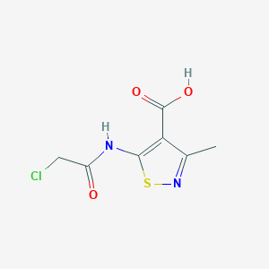 5-(2-Chloroacetamido)-3-methyl-1,2-thiazole-4-carboxylic acid