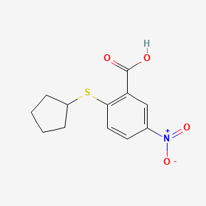 2-(Cyclopentylsulfanyl)-5-nitrobenzoic acid