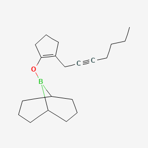 9-{[2-(Hept-2-YN-1-YL)cyclopent-1-EN-1-YL]oxy}-9-borabicyclo[3.3.1]nonane