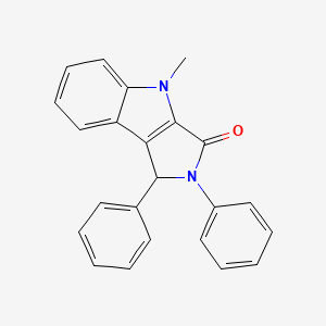 Pyrrolo[3,4-b]indol-3(2H)-one, 1,4-dihydro-4-methyl-1,2-diphenyl-