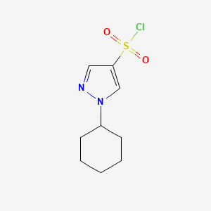 molecular formula C9H13ClN2O2S B1453613 1-cyclohexyl-1H-pyrazole-4-sulfonyl chloride CAS No. 1177349-87-9