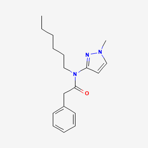 N-Hexyl-N-(1-methyl-1H-pyrazol-3-yl)-2-phenylacetamide