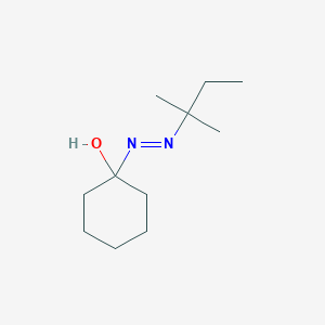 1-[(E)-(2-Methylbutan-2-yl)diazenyl]cyclohexan-1-ol