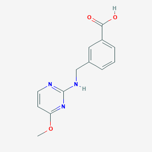 molecular formula C13H13N3O3 B1453614 3-{[(4-甲氧基嘧啶-2-基)氨基]甲基}苯甲酸 CAS No. 1183598-53-9
