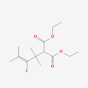 Diethyl (3-fluoro-2,4-dimethylpent-3-en-2-yl)propanedioate