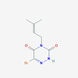 6-Bromo-4-(3-methylbut-2-en-1-yl)-1,2,4-triazine-3,5(2H,4H)-dione