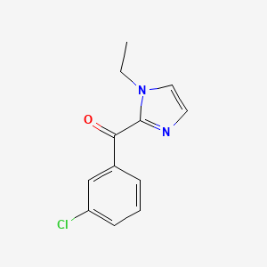 (3-Chlorophenyl)(1-ethyl-1H-imidazol-2-yl)methanone