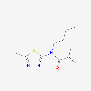 N-Butyl-2-methyl-N-(5-methyl-1,3,4-thiadiazol-2-YL)propanamide