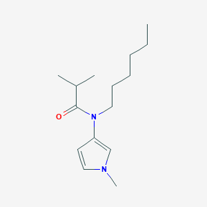 N-Hexyl-2-methyl-N-(1-methyl-1H-pyrrol-3-yl)propanamide