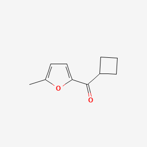 molecular formula C10H12O2 B1453623 2-Cyclobutanecarbonyl-5-methylfuran CAS No. 1250433-54-5