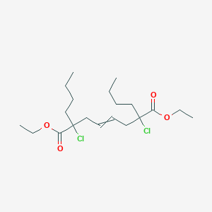 Diethyl 2,7-dibutyl-2,7-dichlorooct-4-enedioate