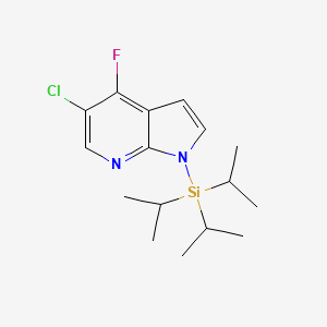molecular formula C16H24ClFN2Si B1453626 5-Chloro-4-fluoro-1-(triisopropylsilanyl)-7-azaindole CAS No. 685513-90-0