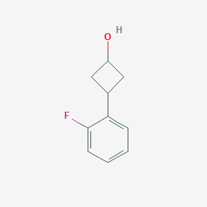 molecular formula C10H11FO B1453629 3-(2-Fluorophenyl)cyclobutan-1-ol CAS No. 1807901-60-5