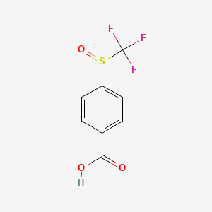 molecular formula C8H5F3O3S B1453631 4-三氟甲磺酰基苯甲酸 CAS No. 948-39-0