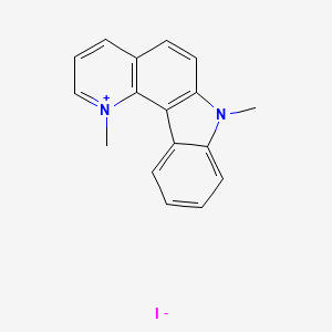 1,7-Dimethyl-7H-pyrido[3,2-c]carbazol-1-ium iodide