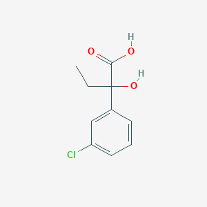 molecular formula C10H11ClO3 B1453633 2-(3-Chlorophenyl)-2-hydroxybutanoic acid CAS No. 1249633-28-0