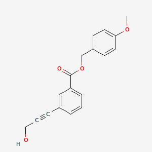 (4-Methoxyphenyl)methyl 3-(3-hydroxyprop-1-yn-1-yl)benzoate