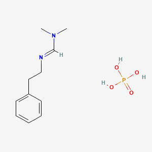 N,N-dimethyl-N'-(2-phenylethyl)methanimidamide;phosphoric acid