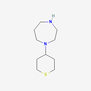 molecular formula C10H20N2S B1453637 1-(Thian-4-yl)-1,4-diazepane CAS No. 1248191-27-6