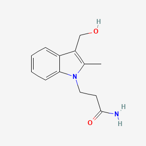 3-[3-(Hydroxymethyl)-2-methyl-1H-indol-1-yl]propanamide