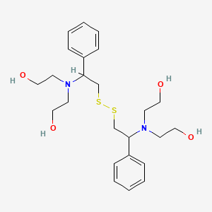 2,2',2'',2'''-{Disulfanediylbis[(1-phenylethane-2,1-diyl)nitrilo]}tetra(ethan-1-ol)