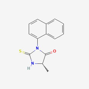 (5S)-5-Methyl-3-(naphthalen-1-yl)-2-sulfanylideneimidazolidin-4-one