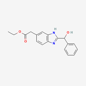 Ethyl {2-[hydroxy(phenyl)methyl]-1H-benzimidazol-6-yl}acetate