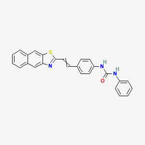 N-{4-[2-(Naphtho[2,3-d][1,3]thiazol-2-yl)ethenyl]phenyl}-N'-phenylurea