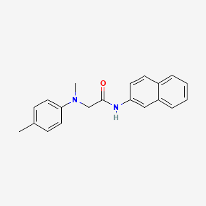 N~2~-Methyl-N~2~-(4-methylphenyl)-N-naphthalen-2-ylglycinamide