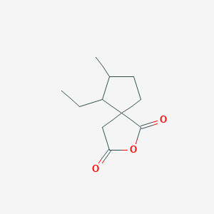 6-Ethyl-7-methyl-2-oxaspiro[4.4]nonane-1,3-dione