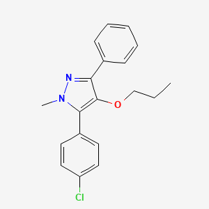 5-(4-Chlorophenyl)-1-methyl-3-phenyl-4-propoxy-1H-pyrazole