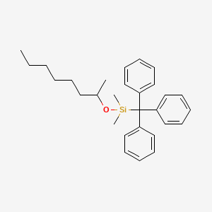 Dimethyl[(octan-2-yl)oxy](triphenylmethyl)silane