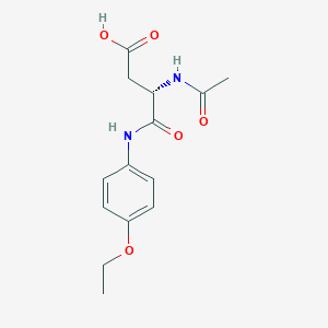 N~2~-Acetyl-N-(4-ethoxyphenyl)-L-alpha-asparagine