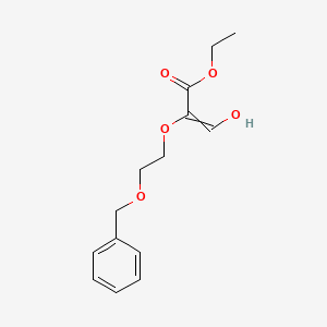 Ethyl 2-[2-(benzyloxy)ethoxy]-3-hydroxyprop-2-enoate